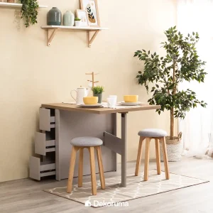 Heim Studio YVER Flip Dining Table Oak - Grey Uk 164.7x79cm
