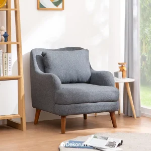 Heim Studio HISA Sofa 1 Dudukan Kain - Abu-abu Tua